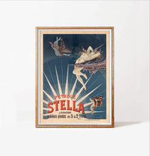Petrole Stella Vintage Advertising Poster, 1897 Retro Artwork (Digital Download) 747307795