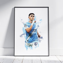 Phil Foden - 20252026 - Home Kit - Poster - Print 4401622909