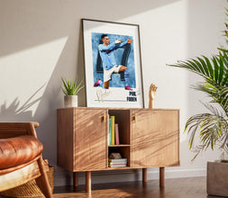 Phil Foden Football Poster Manchester Blue, Modern Wall Art 4392758377