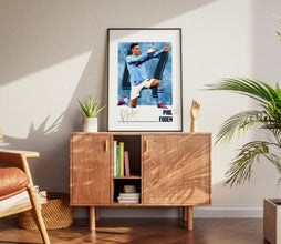 Phil Foden Football Poster Manchester Blue, Modern Wall Art 4392758377