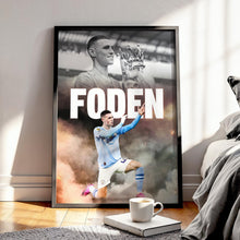 Phil Foden Football Poster Manchester City Football Art Print 4397973543