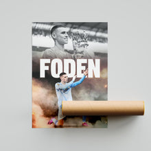 Phil Foden Football Poster Manchester City Football Art Print 4397973543