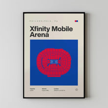Philadelphia 76ers Poster, Sixers Xfinity Mobile Arena Print, Mid Century Modern Basket-RSQ33X