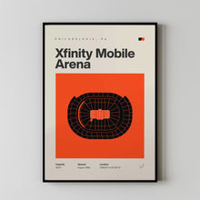 Philadelphia Flyers Poster, Xfinity Mobile Arena Print, Mid Century Modern Hockey Poste-OAZB1V