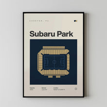 Philadelphia Union Poster, Subaru Park Stadium Print, Mid Century Modern Soccer Poster,-GFX0BJ
