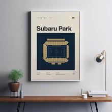 Philadelphia Union Poster, Subaru Park Stadium Print, Mid Century Modern Soccer Poster,-GFX0BJ