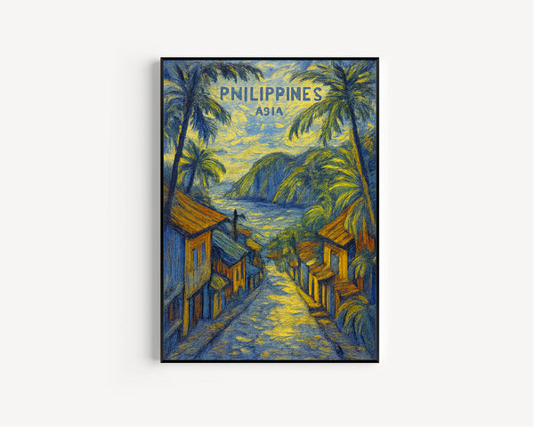 Philippines Asia Poster, Philippines Asia Travel City Wall Art, Philippines Travel Print, Wedding Gifts, Birthday Gifts