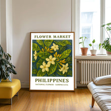 Philippines National Flower Art Print, Sampaguita Wall Art, Botanical Pastel Artwork, Filipino Floral Decor, Home Wall Decor, C31-374
