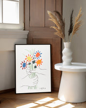 Picasso - Flower poster, Picasso Exhibition poster, Picasso Exhibition Line Art Poster, Minimalist Line Drawing, Gift print, Home Decor 1329594571