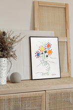 Picasso - Flower poster, Picasso Exhibition poster, Picasso Exhibition Line Art Poster, Minimalist Line Drawing, Gift print, Home Decor 1329594571