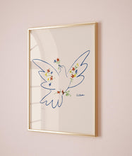 Picasso - Peace and Freedom, Picasso Dove Exhibition poster, Picasso Exhibition Line Art Poster, Minimalist Line Drawing, Gift print 1879760660