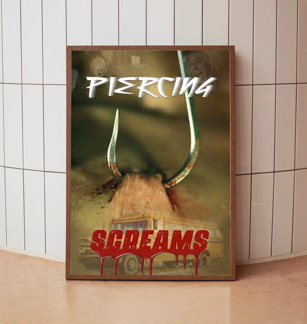Piercing Screams 2025 Poster Art Print Movie Posters TV Posters Gift for Movie lovers