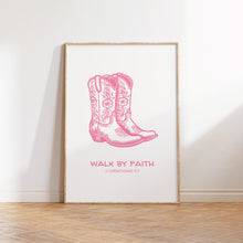 Pink Cowboy Boots Christian Wall Art Western Bible Verse (Digital Download) 1806349664