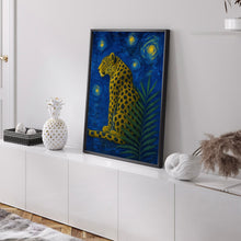 Pink Retro Leopard Print - Retro Art, Bright Bold, Leopard Cheetah, Colourful Tropical Poster, Kids Jungle Bedroom, Bathroom Poster, Boho