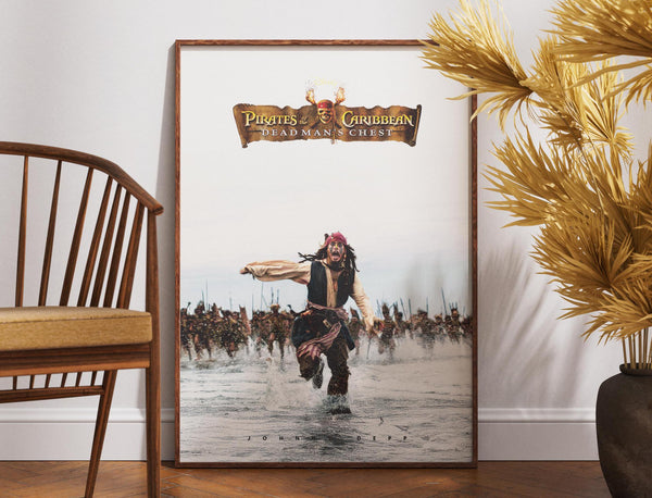 Pirates of the Caribbean Dead Man's Chest Movie Print Poster, Gift ıdea, Printable Wall Art, Johnny Depp, Movie Poster, Poster Print 1887040741