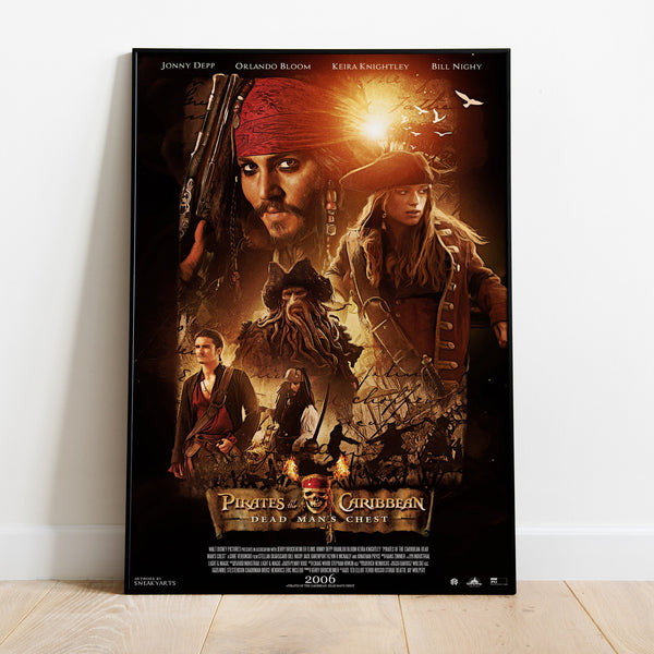 Pirates of the Caribbean Poster, Movie Print, Wall Art, Gift for Film Fans 1739368832 - Copy (2)