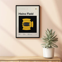 Pittsburgh Steelers Poster, Heinz Field Stadium Print, Mid Century Modern Football Post-UWNUX5