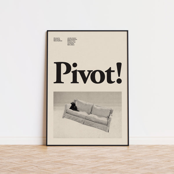 Pivot Friends Inspired Poster  Mid-Century Modern Poster  Minimalist Poster  Retro Art Print  Wall Art 1447944281