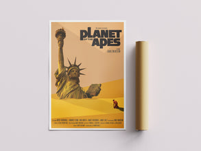 Planet of the Apes Retro Movie Poster, Minimalist Art Print 1347365016