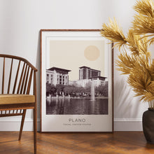 Plano Poster Print, Plano Travel Poster, Plano Minimalistic Wall Art, Plano, Texas, United States 1882436843