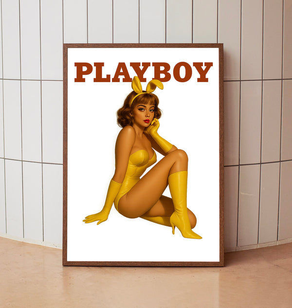 Playboy Wall Art, Playboy Magazine, Vintage Playboy Print, Playboy Home Decor, Playboy Bunny Poster (2)