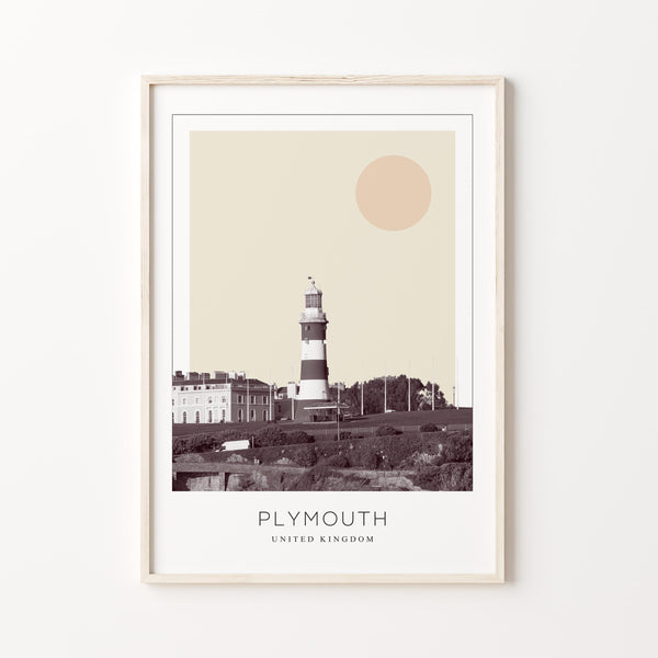 Plymouth Poster Print, Plymouth Travel Poster, Plymouth Minimalistic Wall Art, Plymouth, United Kingdom 1882439373