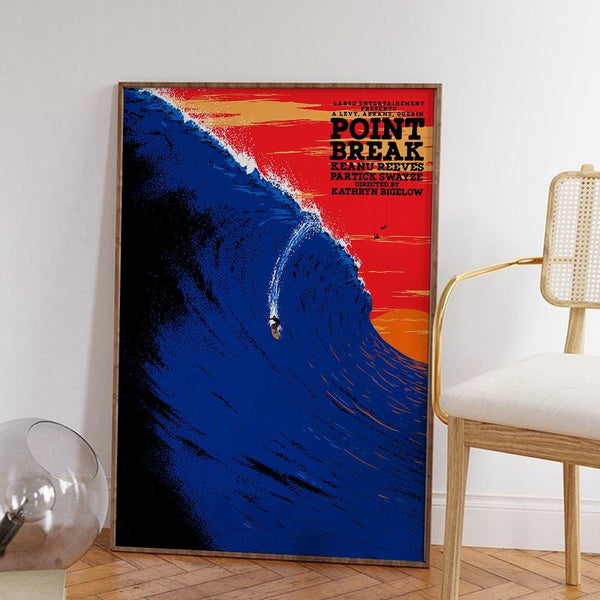 Point Break Movie Poster 90s Action Film Canvas Art Print 4332526556