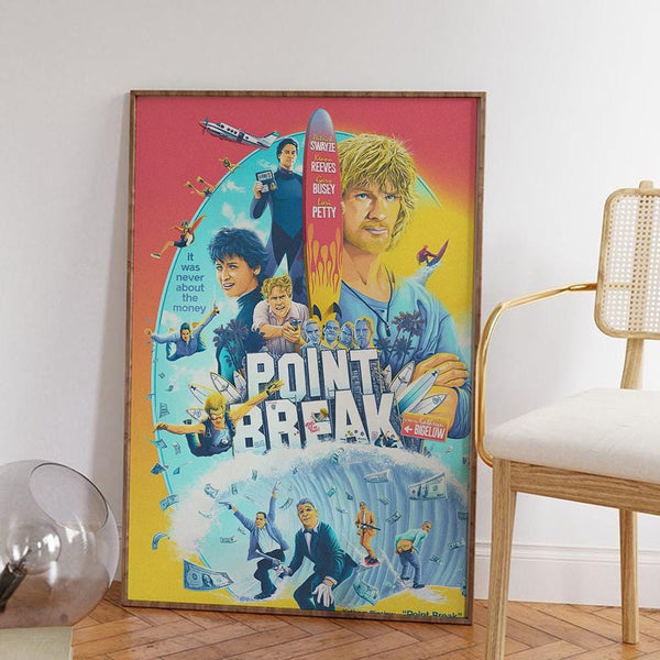 Point Break Movie Poster 90s Action Film Canvas Art Print 4332526556 - Copy (3)