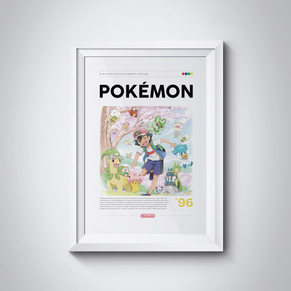 Pokemon Poster, Video Games Print, Gaming Room Poster, Classic Arcade Game Illustration, Gaming Wall Poster, Video Games Poster 1868156369