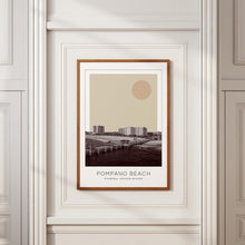 Pompano Beach Poster Print, Pompano Beach Travel Poster, Pompano Beach Minimalistic Wall Art, Pompano Beach, Florida, United States 1868246758