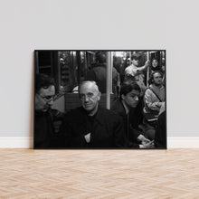 Pope Francis on Public Transport 1998 Poster, Black and White Wall Art, Catholic Wall Art, Photography Prints, Museum Quality Photo Print 1906646159