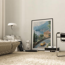 Porsche 911 Print, Retro Lake Como Italy Porsche Wall Art, Oil Painting, Vintage Print, Photography Prints, Museum Quality Photo Art Print 1793428809