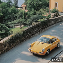 Porsche 911 Print, Retro Lake Como Italy Porsche Wall Art, Oil Painting, Vintage Print, Photography Prints, Museum Quality Photo Art Print 1793428809