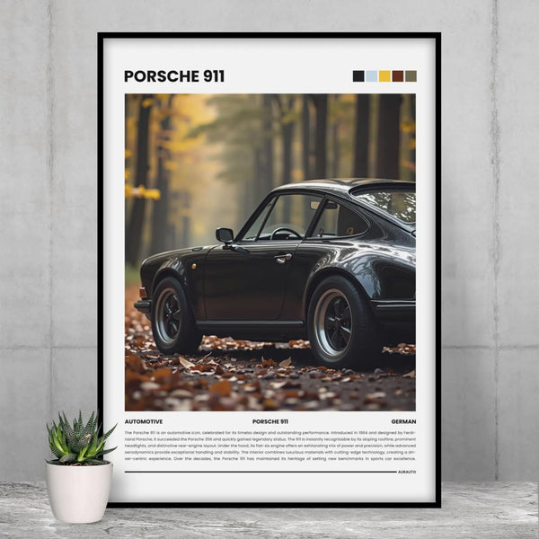 Porsche 911 (Forest) Poster