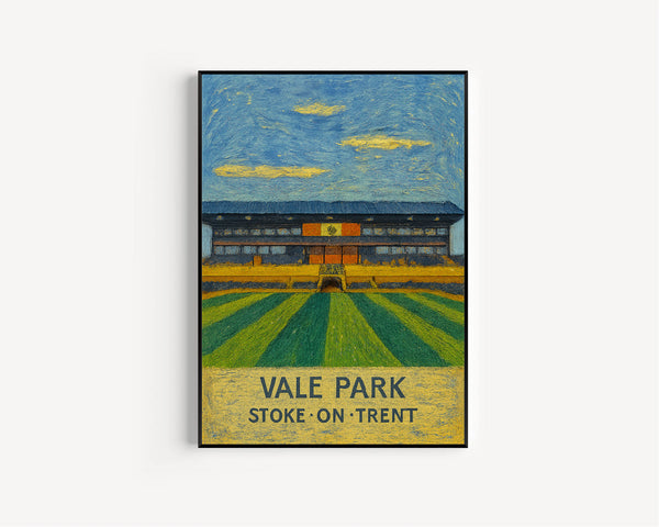 Port Vale, Vale Park, Burslem, Stoke, Contemporary Print, Poster, Soccer Stadium, Arena, Stadion, Stadio, Calcio, Fútbol, Gifts for him