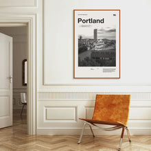 Portland Art Print  Portland Poster  Portland Wall Art  Mid Century Poster  Travel Print Art  Oregon 1576882150