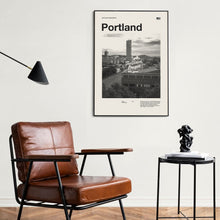 Portland Art Print  Portland Poster  Portland Wall Art  Mid Century Poster  Travel Print Art  Oregon 1576882150