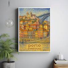 Porto Portugal Travel Poster, European City Art, Historic Landmark Print, Portuguese Travel Decor, Vacation Gift