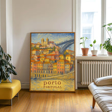 Porto Portugal Travel Poster, European City Art, Historic Landmark Print, Portuguese Travel Decor, Vacation Gift