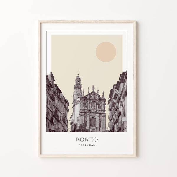 Porto Poster Print, Porto Travel Poster, Porto Minimalistic Wall Art, Porto, Portugal 1868247194