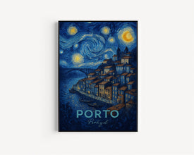 Porto Travel Poster - Portugal Wall Art Print, Illustration Poster, Iberia Artwork, Home & Office decor, Gift idea, Douro Travel print