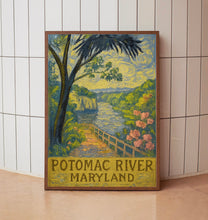 Potomac River Washington Travel Print, Scenic Landscape Wall Art, Maryland Nature Poster, Rustic Home Decor, Adventure Gift