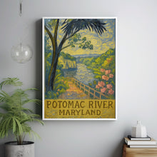 Potomac River Washington Travel Print, Scenic Landscape Wall Art, Maryland Nature Poster, Rustic Home Decor, Adventure Gift