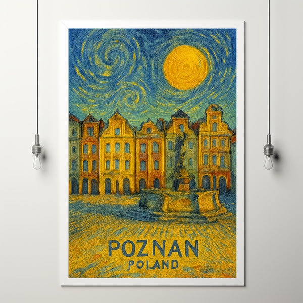 Poznań Poster Print, Poznań Travel Poster, Poznań Minimalistic Wall Art, Poznań, Poland
