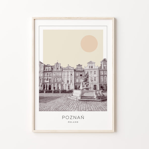 Poznań Poster Print, Poznań Travel Poster, Poznań Minimalistic Wall Art, Poznań, Poland 1868247862