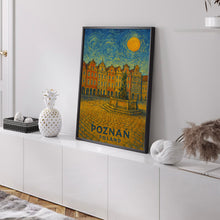 Poznań Poster Print, Poznań Travel Poster, Poznań Van Gogh Style Wall Art, Poznań, Poland