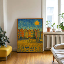 Poznań Poster Print, Poznań Travel Poster, Poznań Van Gogh Style Wall Art, Poznań, Poland