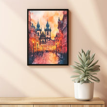 Prague Travel Poster Wall Art, Travel Print of Prague, Prague Art Lovers Gift24