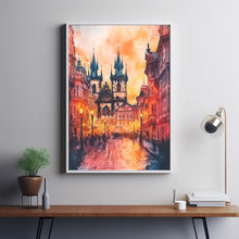 Prague Travel Poster Wall Art, Travel Print of Prague, Prague Art Lovers Gift24