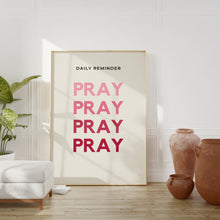 Pray Christian Wall Print Retro Christian Poster Bible Verse  Digital Download Print Wall Decor Large Printable Art Christian Gift God Jesus 1675198201
